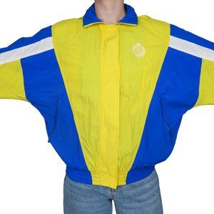 Vintage 80s Liz Sport Colorblock Windbreaker Jacket